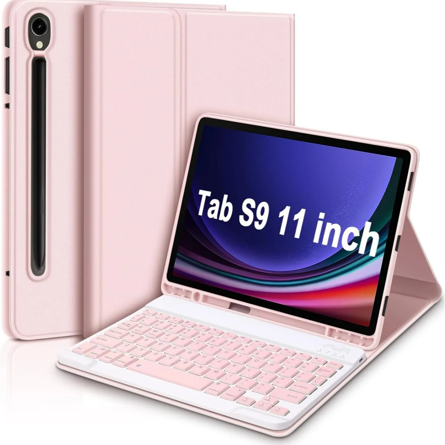 Samsung Tablet Keyboard Accessories - Detachable Bluetooth Keyboard Mouse Protective Case