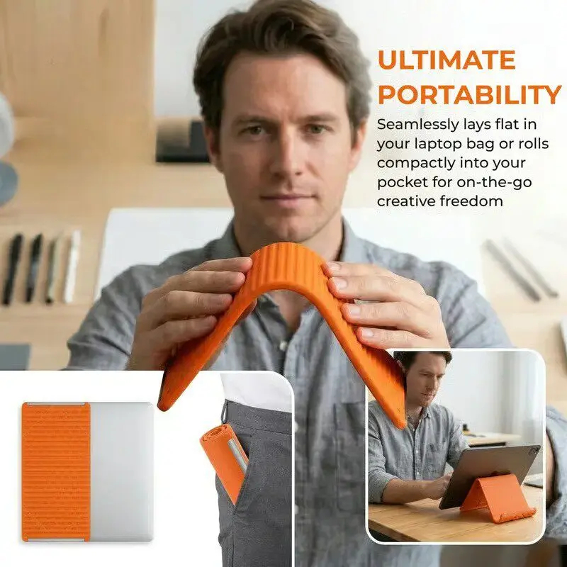 Tablet Stand Accessories - Silicone Foldable Phone Stand Tablets Laptops