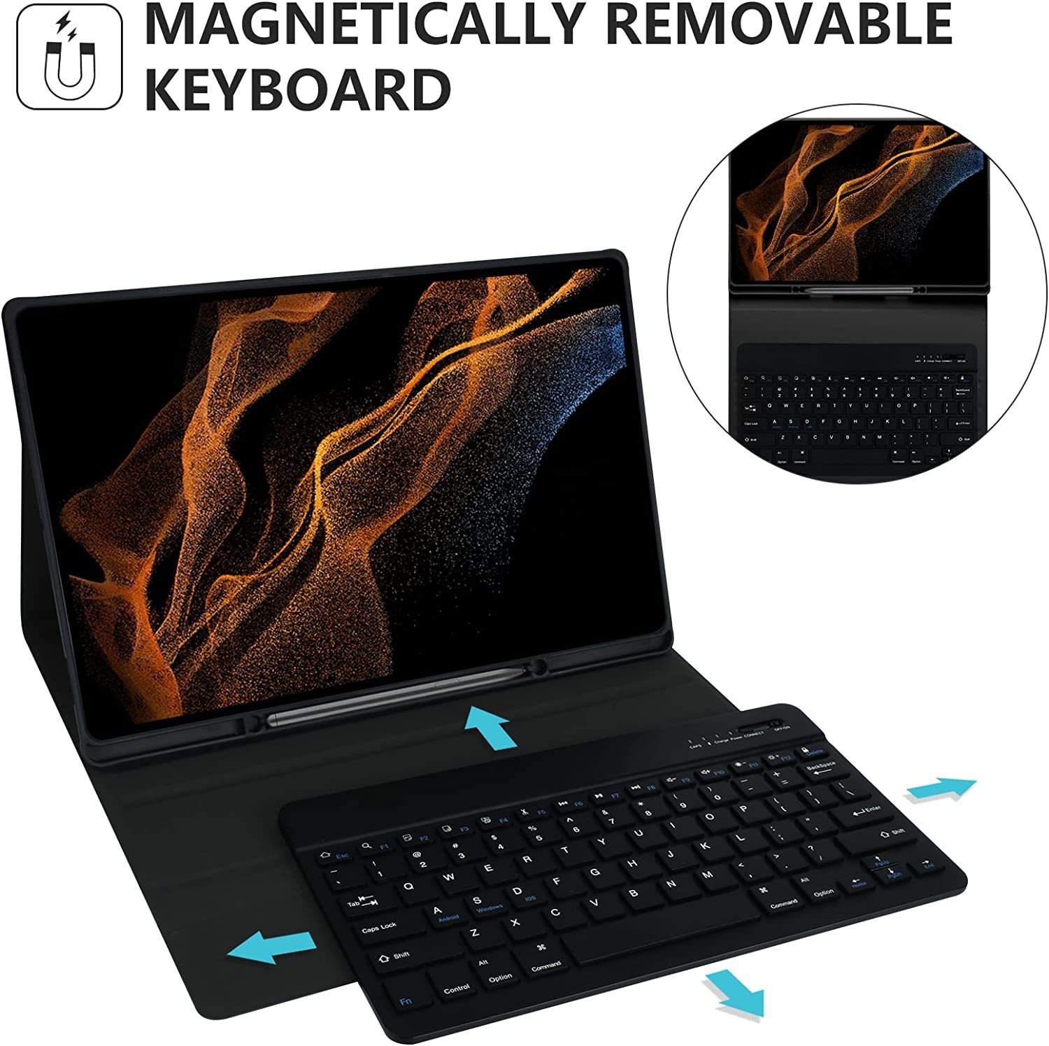 Samsung Tablet Keyboard Accessories - Case for Samsung Galaxy Tab S8