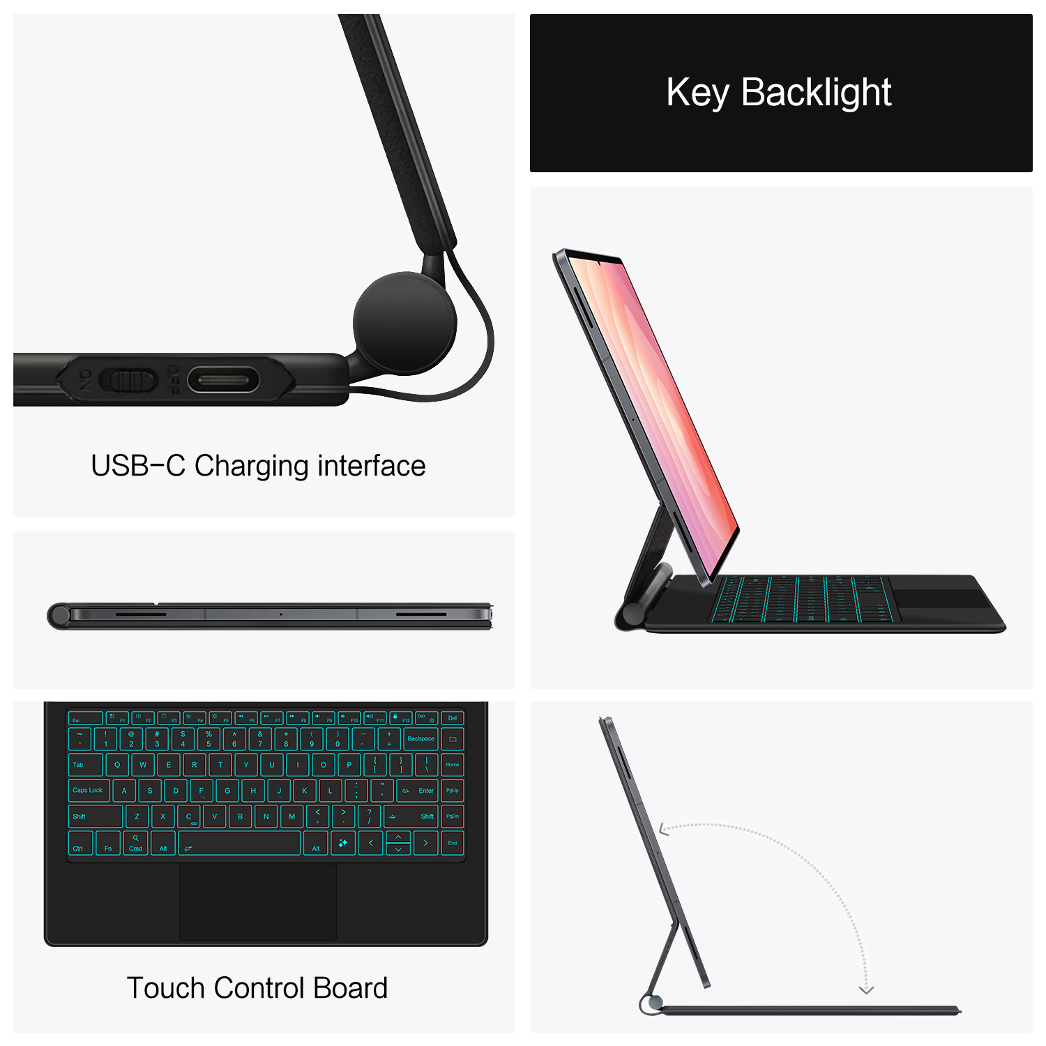 Magic Keyboard Case For Samsun - Samsung Tablet Keyboard Accessories incelemesi ve fiyatı