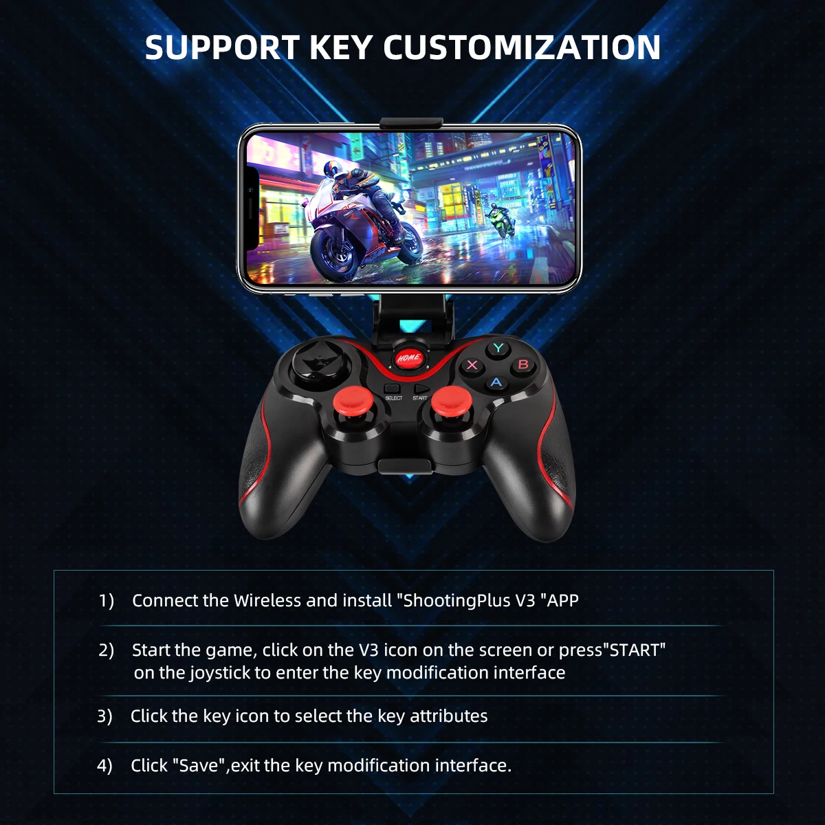 GAMINJA Wireless Bluetooth Gam - Android Tablet Gaming Accessories incelemesi ve fiyatı