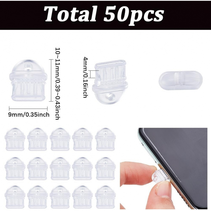50Pcs Type C Anti Dust Plug Cl - Tablet Cover Accessories incelemesi ve fiyatı