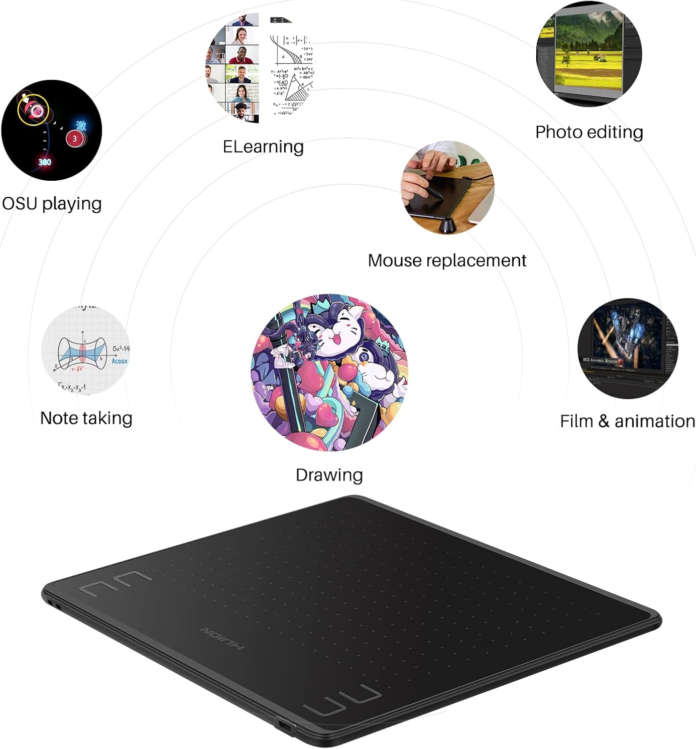 HUION HS64 Graphic Tablet 6Inc - Huion Tablet Accessories incelemesi ve fiyatı