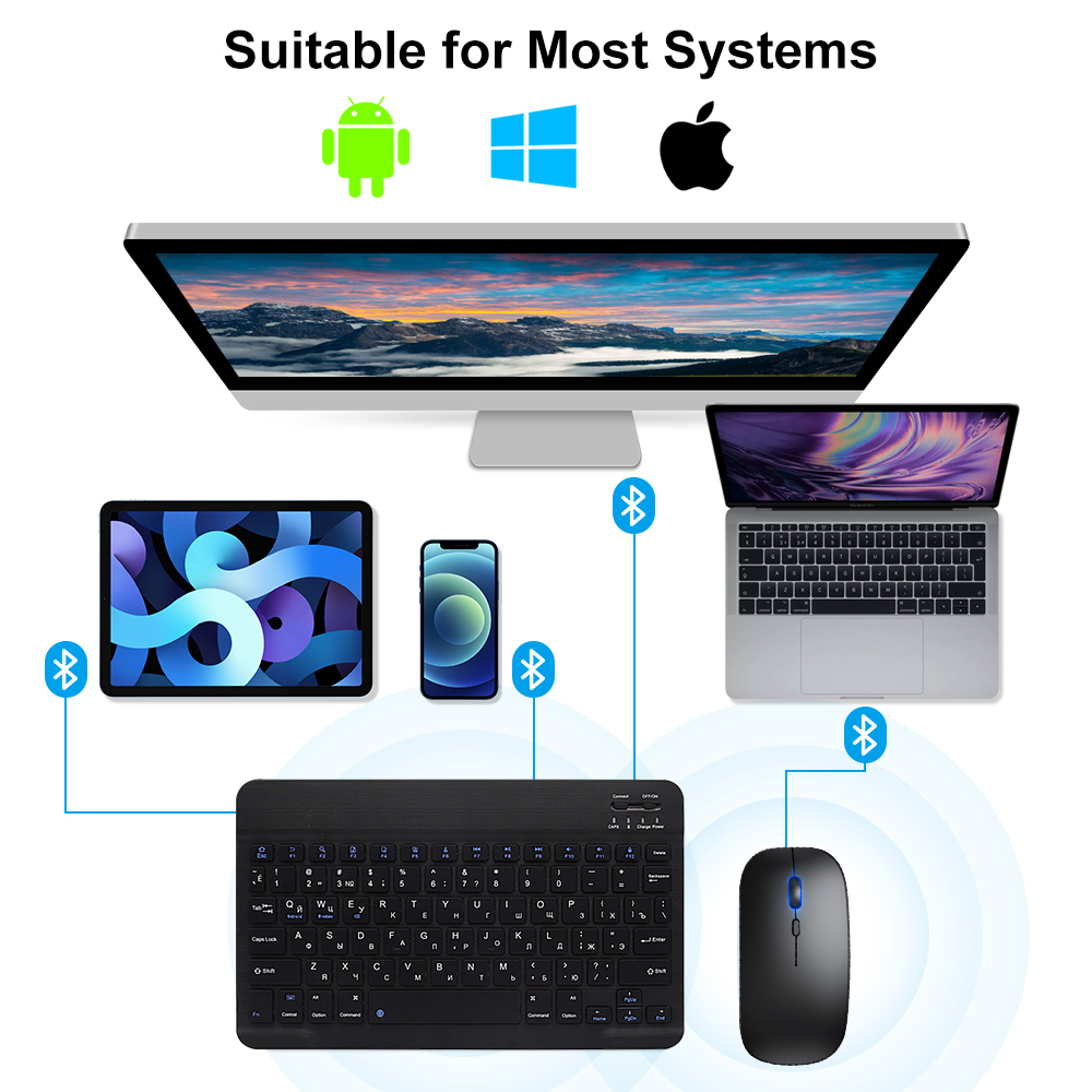 Bluetooth Keyboard and Mouse F - Android Tablet Gaming Accessories incelemesi ve fiyatı