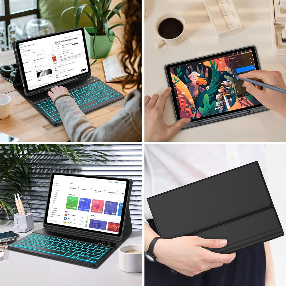 Case for Samsung Galaxy Tab A7 - Samsung Tablet Keyboard Accessories incelemesi ve fiyatı