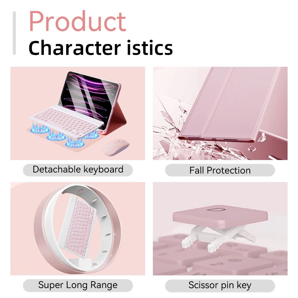 Case for Samsung Galaxy Tab A7 - Samsung Tablet Keyboard Accessories incelemesi ve fiyatı