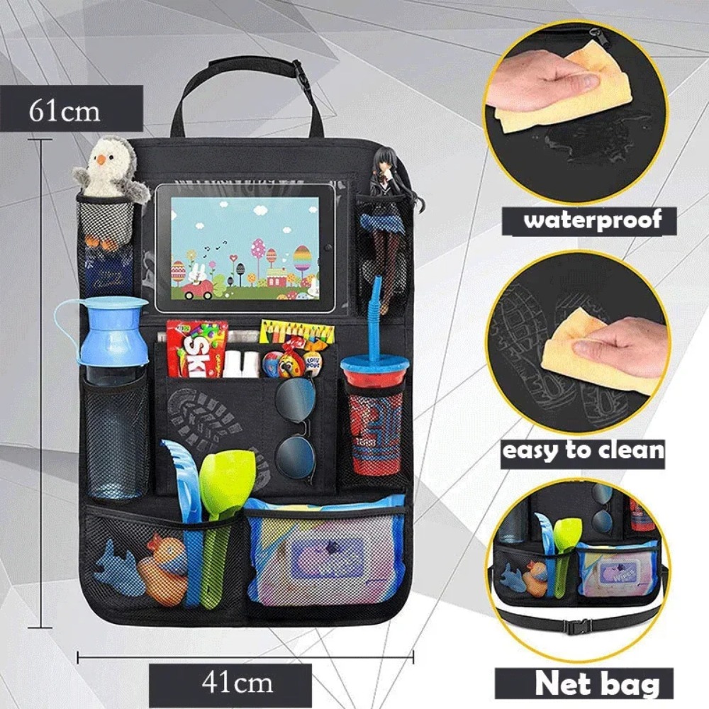 Car Seat Back Organizer 9 Stor - Tablet Accessories Kids incelemesi ve fiyatı