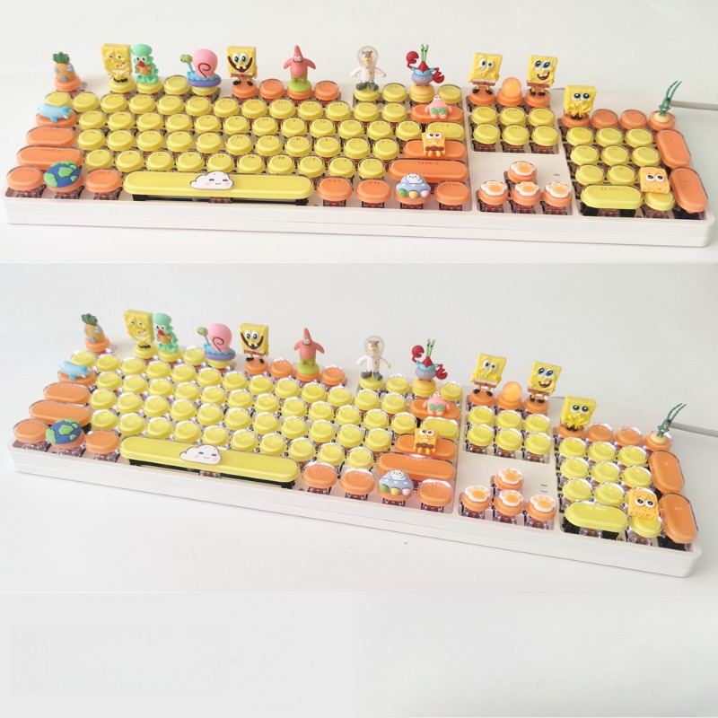Retro SpongeBo Mechanical Keyb - Tablet Accessories Kids incelemesi ve fiyatı