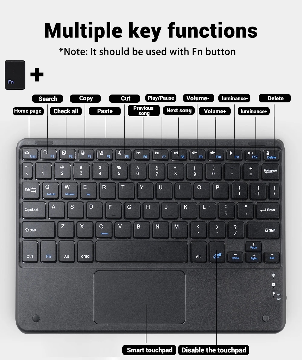 Touchpad Keyboard Case For Xia - Poco Tablet Accessories incelemesi ve fiyatı