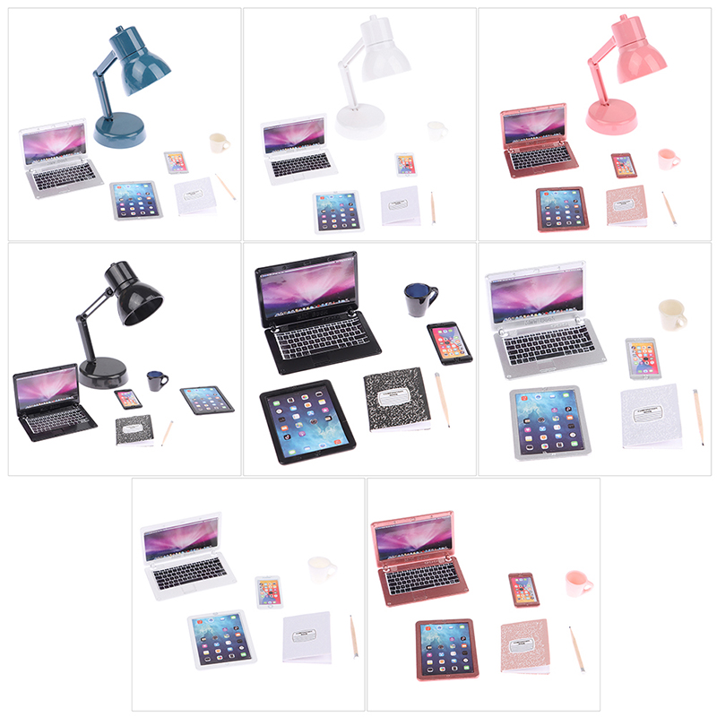 6/7Pcs/Set 1:12 Dollhouse Mini - Tablet Accessories Kids incelemesi ve fiyatı